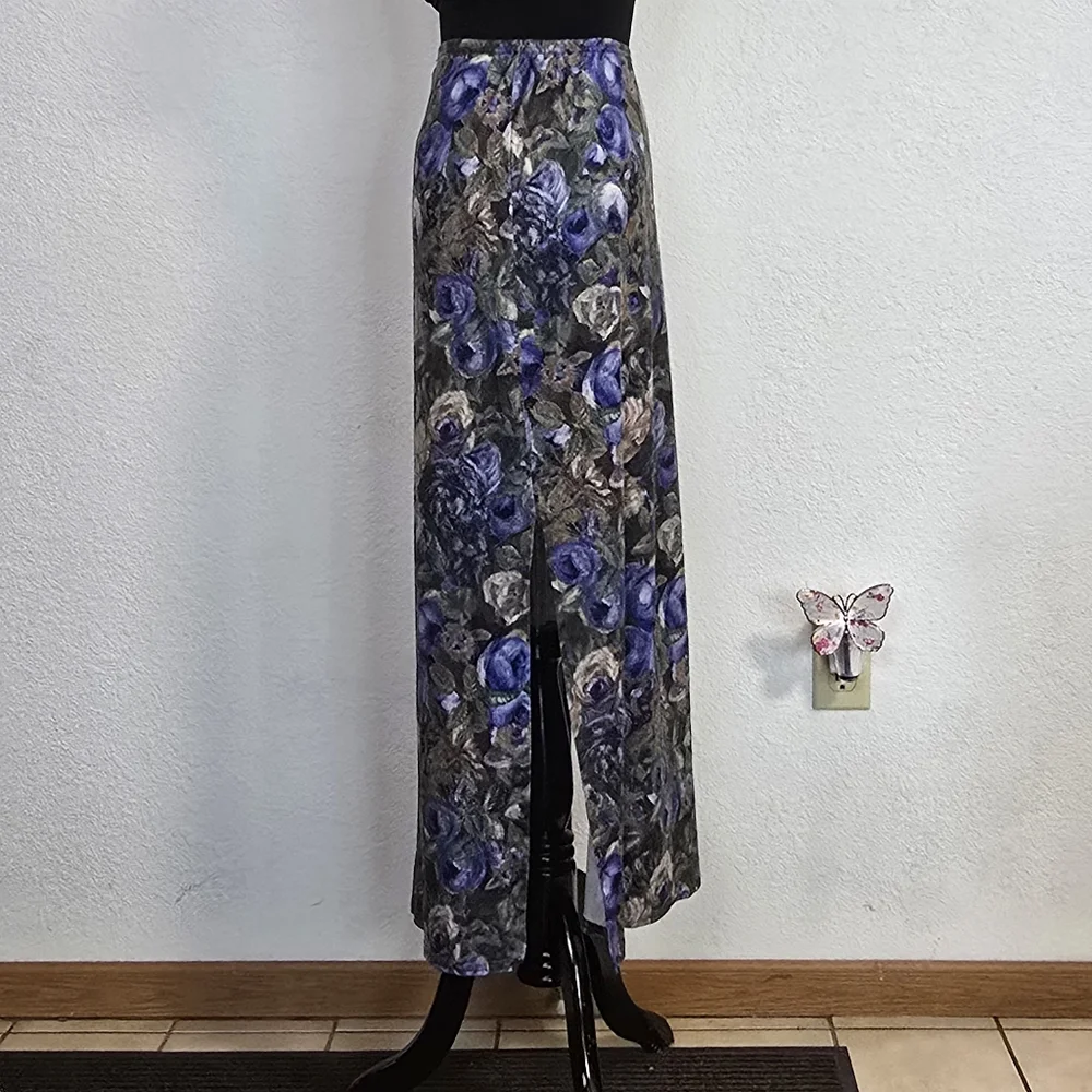 Vintage 90s Floral Maxi Skirt - Picture 4 of 6